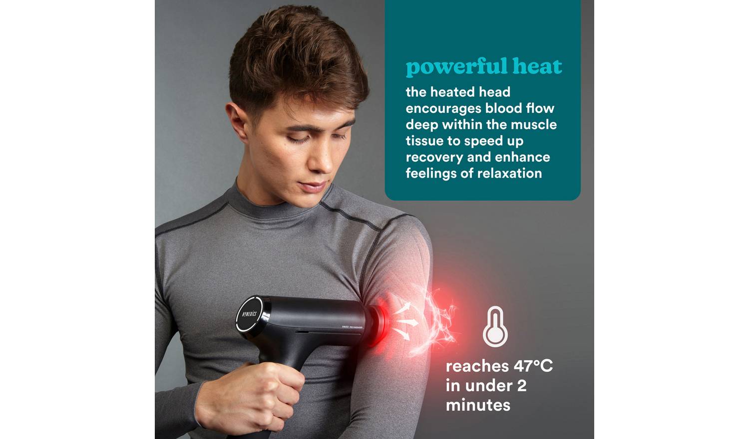 HoMedics Pro Physio Heat Massage Gun