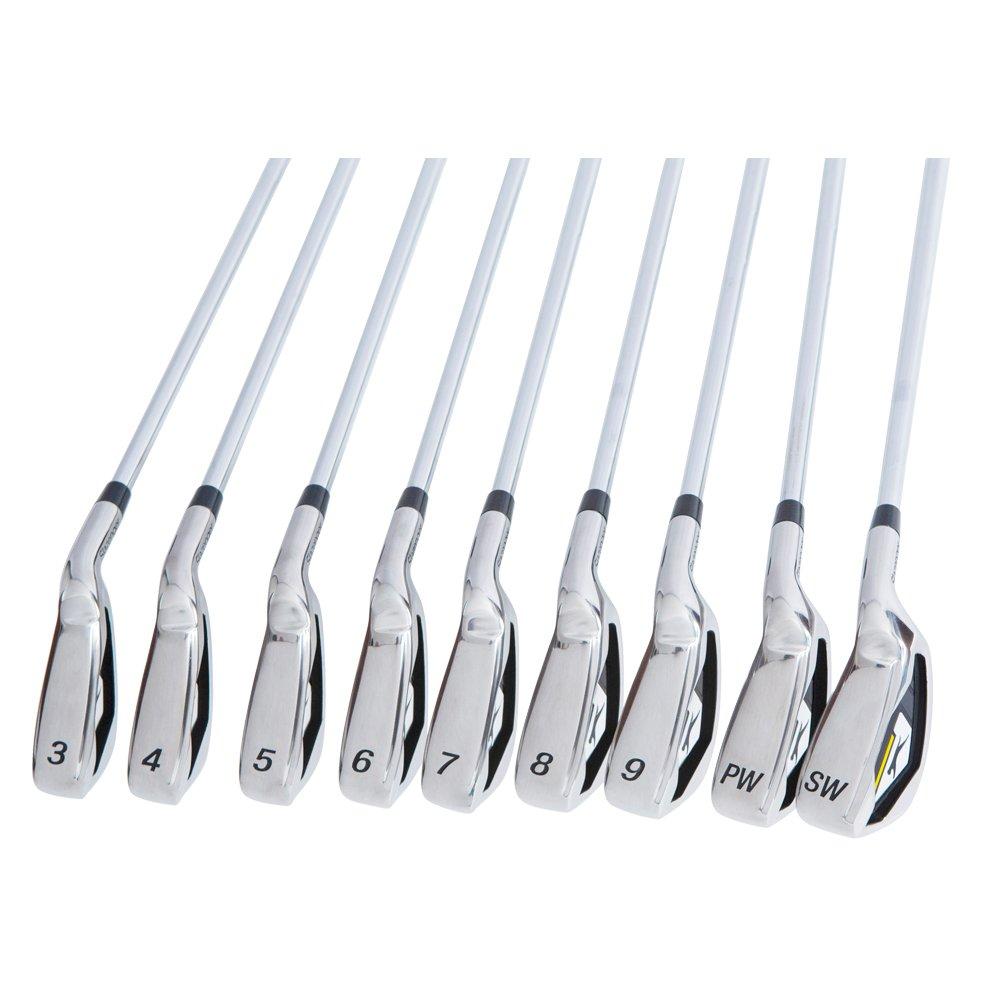 Slazenger VS Golf Club Set with Stand Bag (Graphite and Steel Shaft Combo) Mens