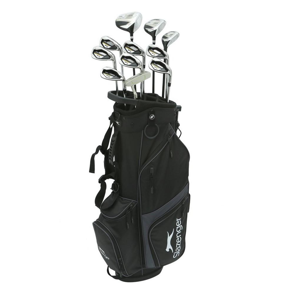 Slazenger VS Golf Club Set with Stand Bag (Graphite and Steel Shaft Combo) Mens