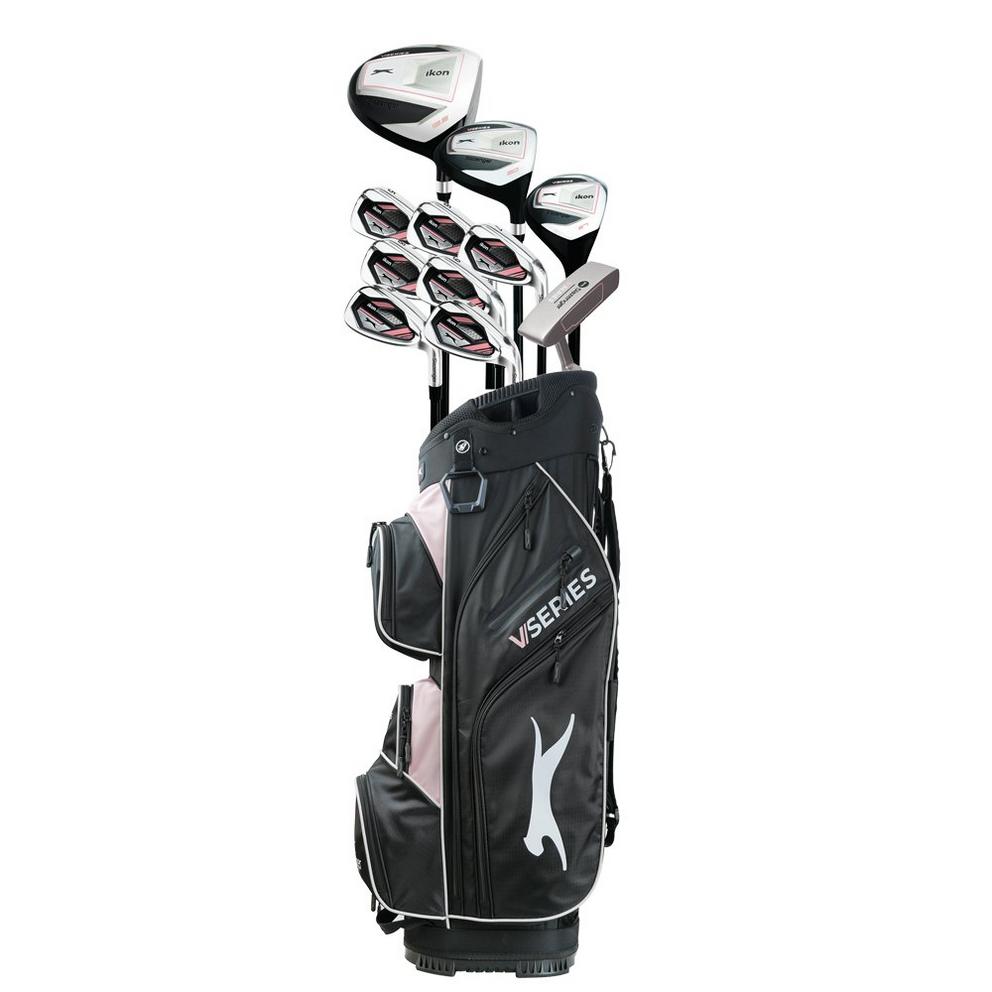 Slazenger VS Graphite Shaft Golf Club Set with Cart Bag Womens