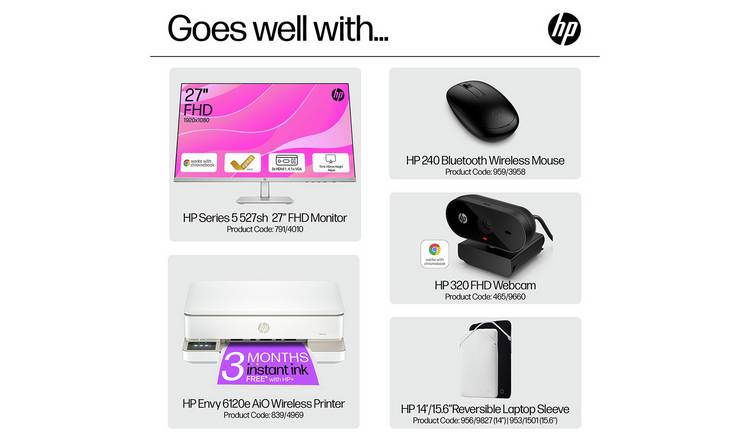 HP 14a-nf0000na 14in i3 8GB 256GB Chromebook Plus - Grey