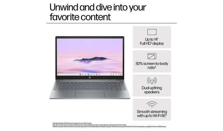 HP 14a-nf0000na 14in i3 8GB 256GB Chromebook Plus - Grey