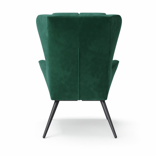 Dorel Dalton Velvet Accent Chair - Green