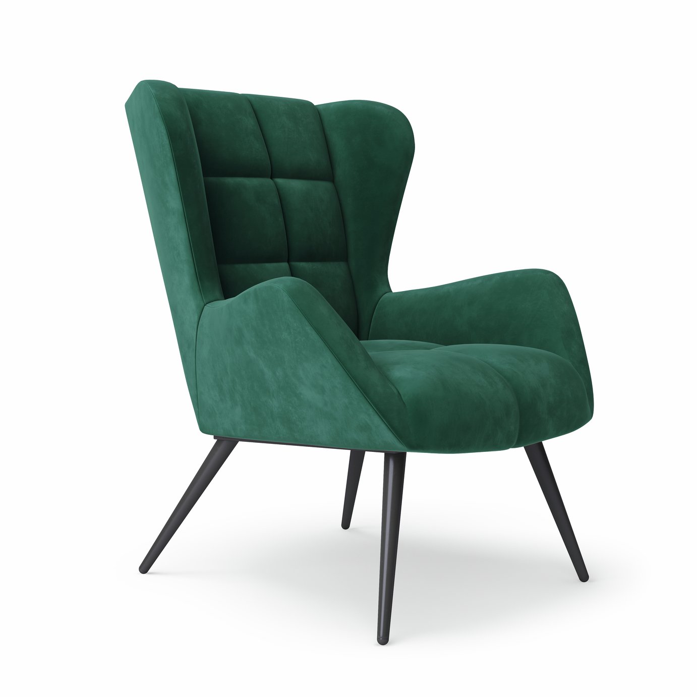 Dorel Dalton Velvet Accent Chair - Green