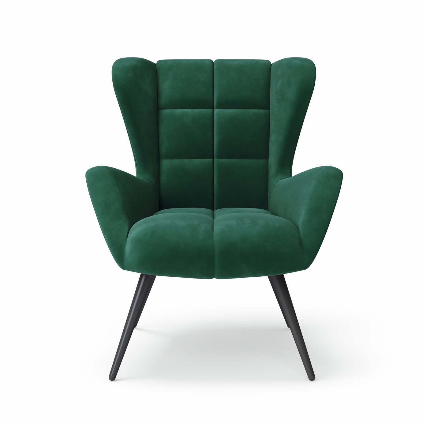 Dorel Dalton Velvet Accent Chair - Green