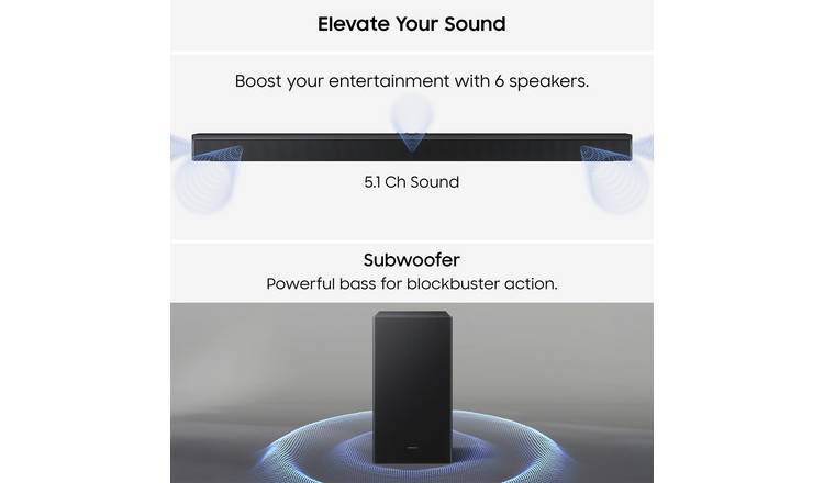 Samsung B750F 5.10Ch Soundbar with Wireless Subwoofer