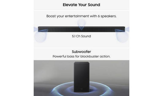 Samsung B750F 5.10Ch Soundbar with Wireless Subwoofer