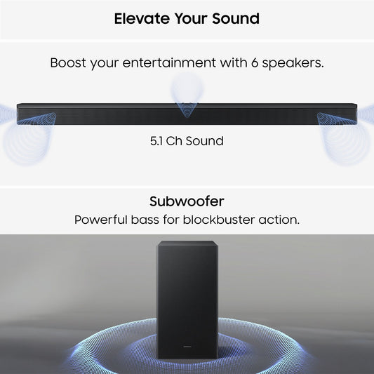Samsung B750F 5.10Ch Soundbar with Wireless Subwoofer