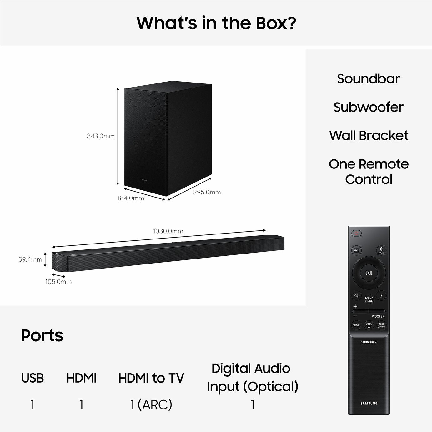 Samsung B750F 5.10Ch Soundbar with Wireless Subwoofer