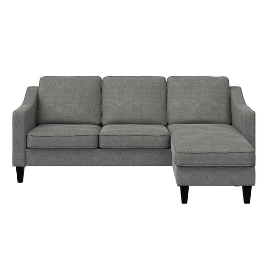 Dorel Brighton Fabric Right Hand Corner Chaise Sofa - Grey