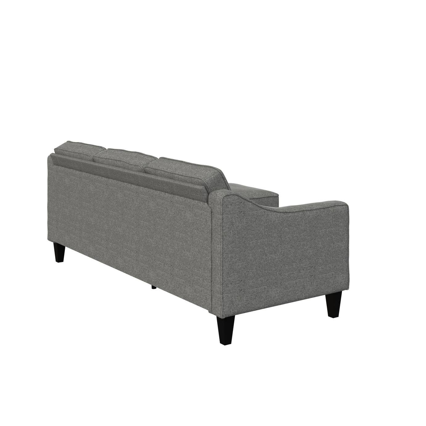 Dorel Brighton Fabric Right Hand Corner Chaise Sofa - Grey