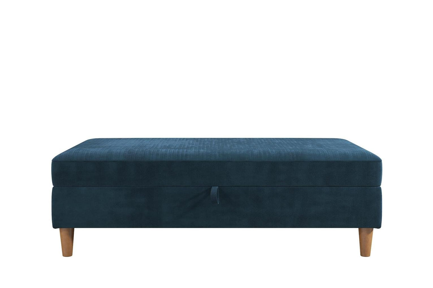 Dorel Hartford Chenille Storage Ottoman - Blue