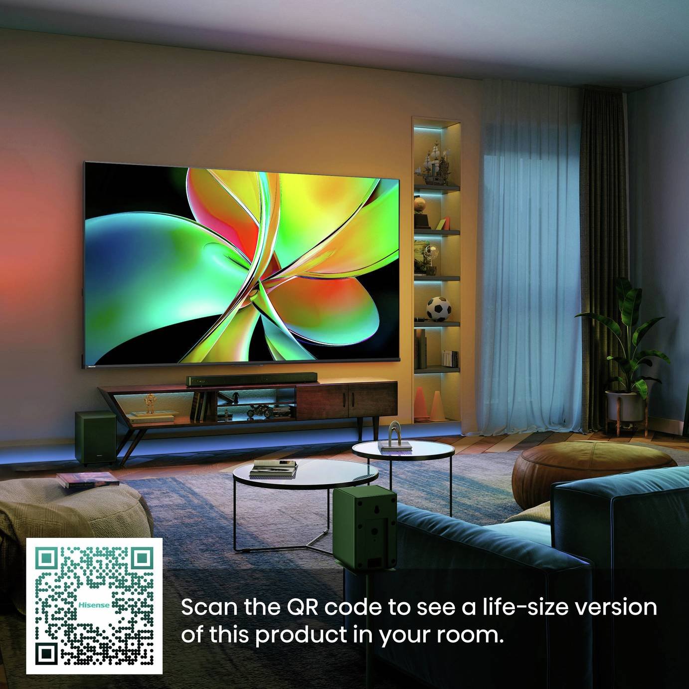 Hisense 85in 85E78QTUKPRO Smart 4K UHD HDR QLED & 32in 32E4QTUK Freely TV Bundle