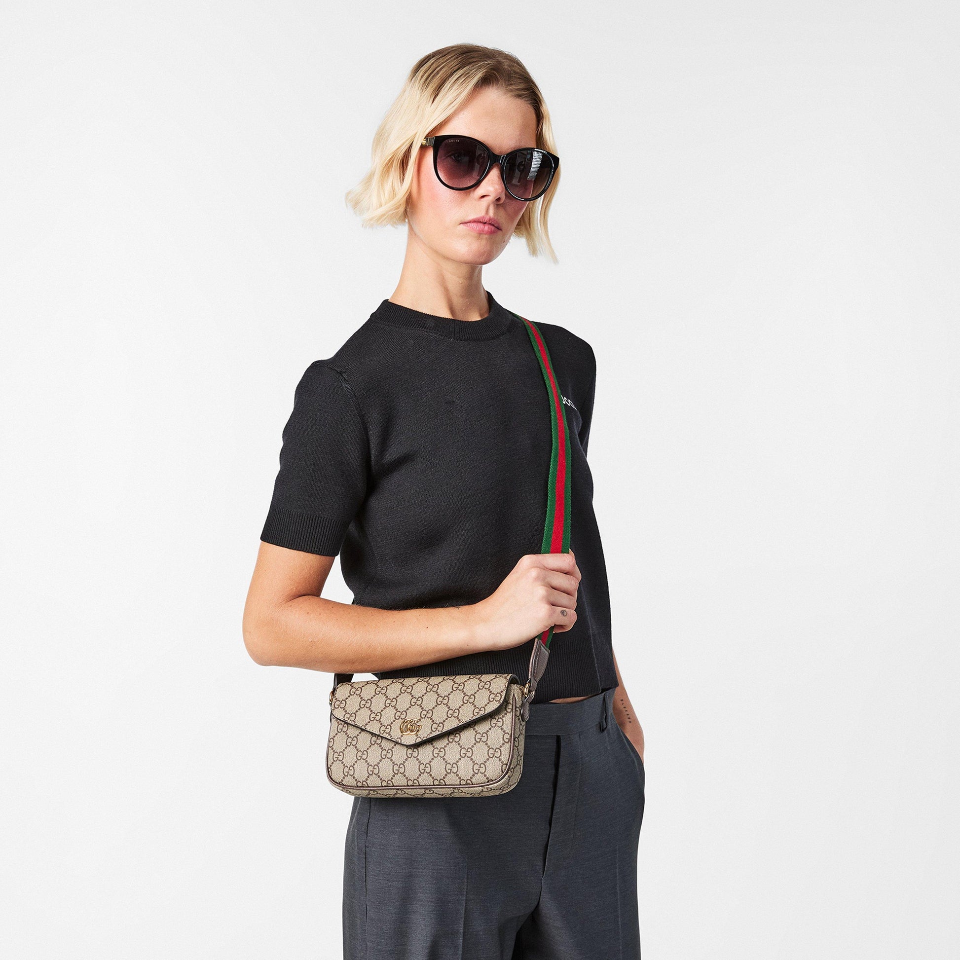 Gucci Women's Logo Cotton Ophidia Mini Bag