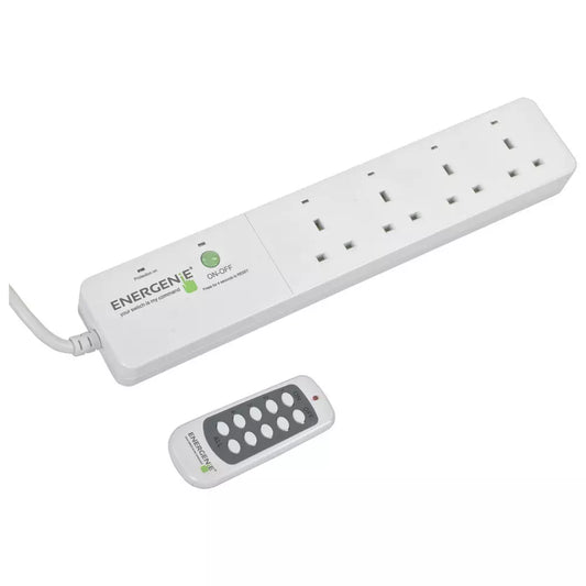 Energenie 4 Socket 1.8m Surge Protected Extension Lead