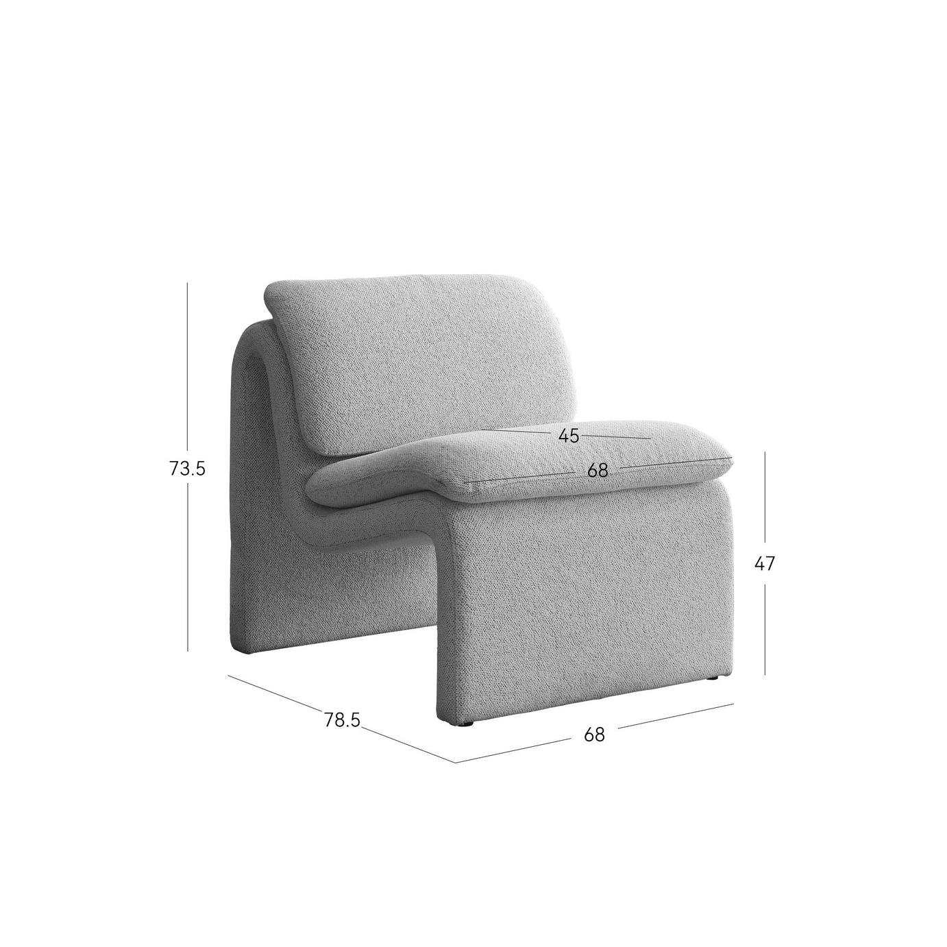Sofa Source Mimi Accent Chair - Cream