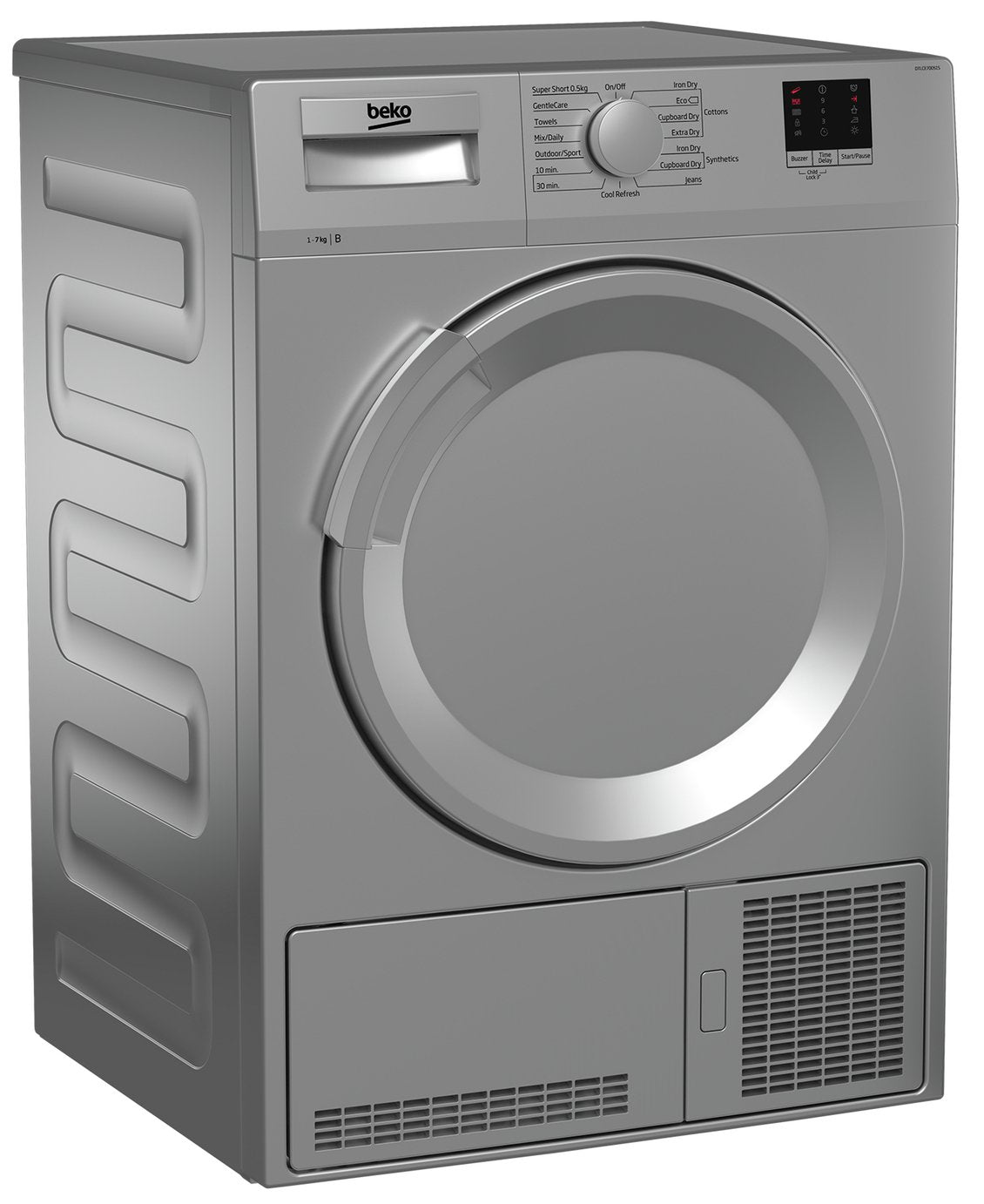 Beko DTLCE70051S 7KG Condenser Tumble Dryer - Silver