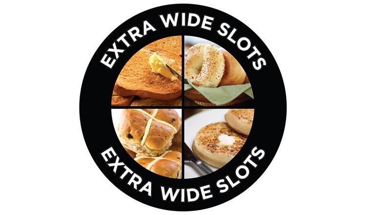 Russell Hobbs Textures 2 Slice White Plastic Toaster 21640