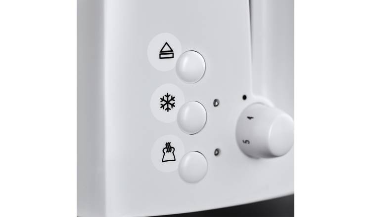 Russell Hobbs Textures 2 Slice White Plastic Toaster 21640