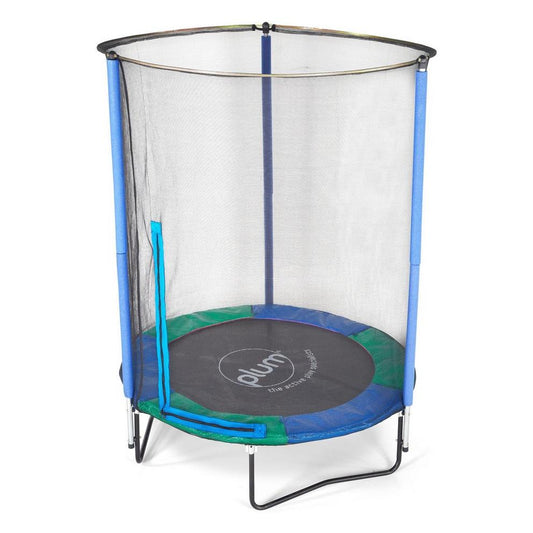 Plum Junior Springsafe Trampoline & Enclosure - Blue/Green