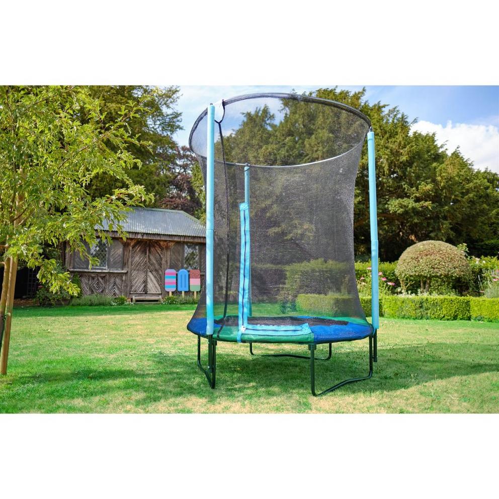 Plum Junior Springsafe Trampoline & Enclosure - Blue/Green