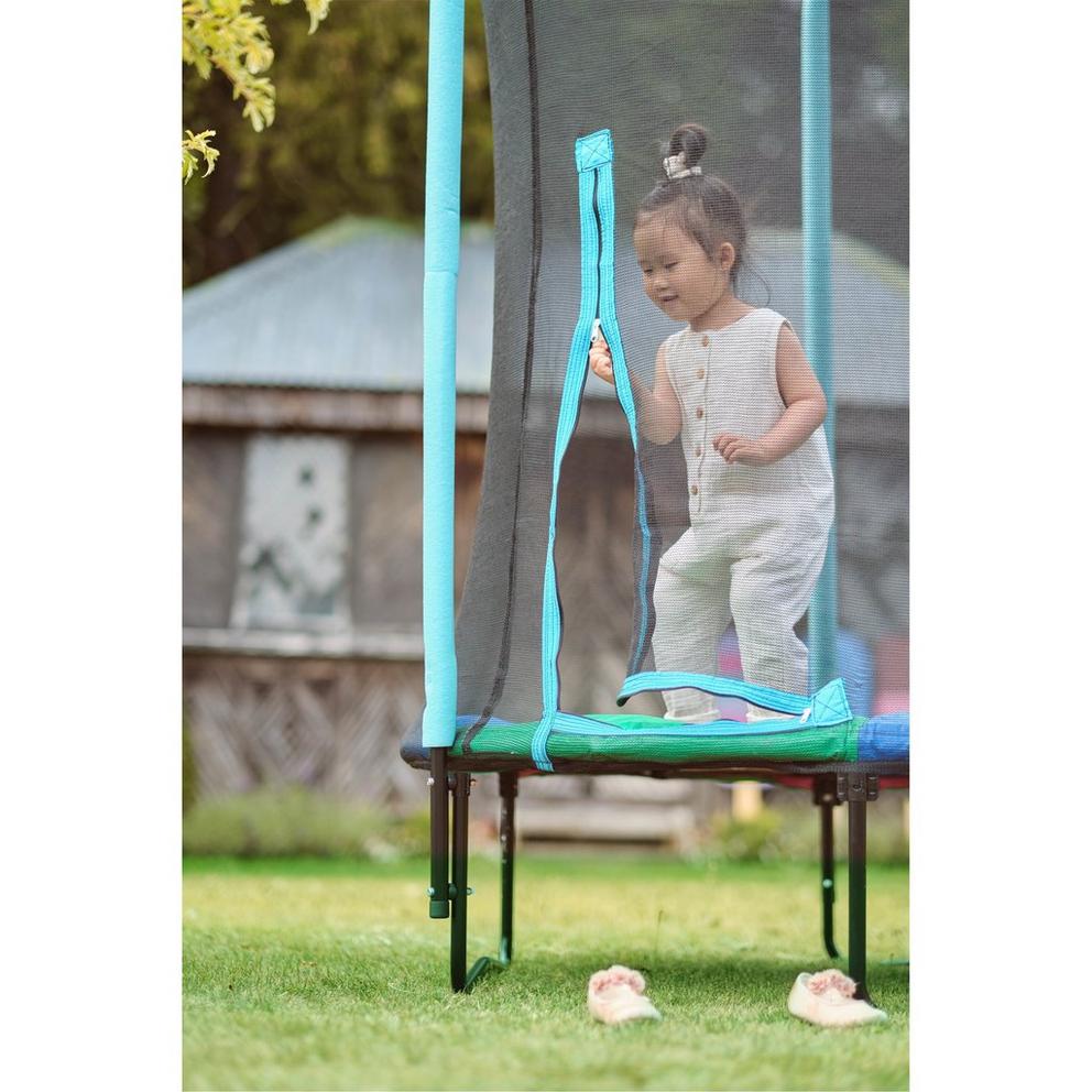 Plum Junior Springsafe Trampoline & Enclosure - Blue/Green