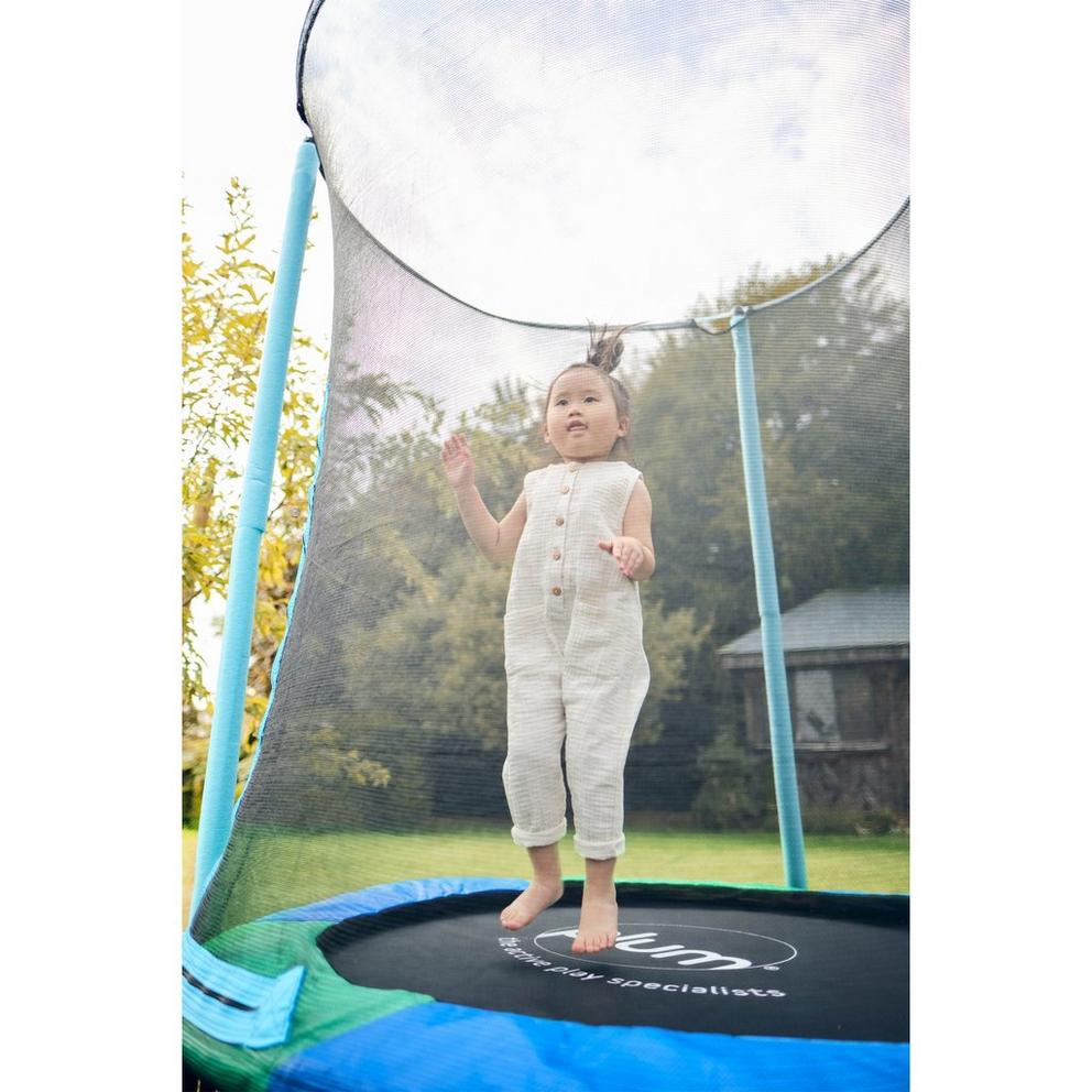 Plum Junior Springsafe Trampoline & Enclosure - Blue/Green