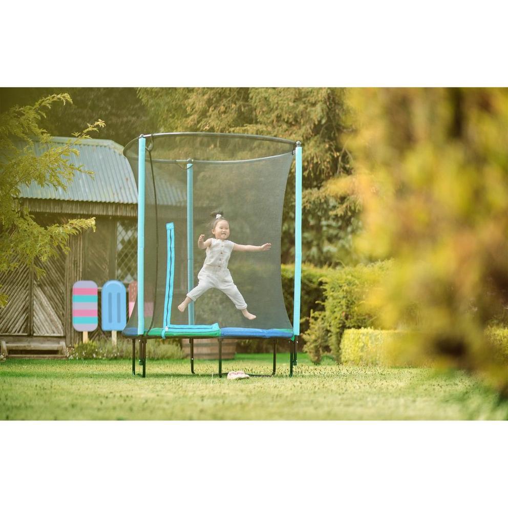 Plum Junior Springsafe Trampoline & Enclosure - Blue/Green