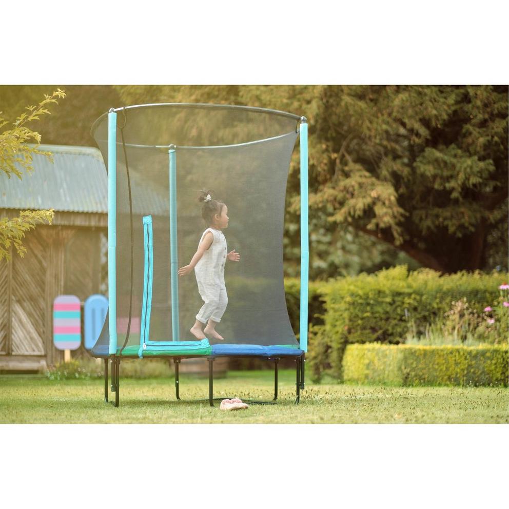 Plum Junior Springsafe Trampoline & Enclosure - Blue/Green