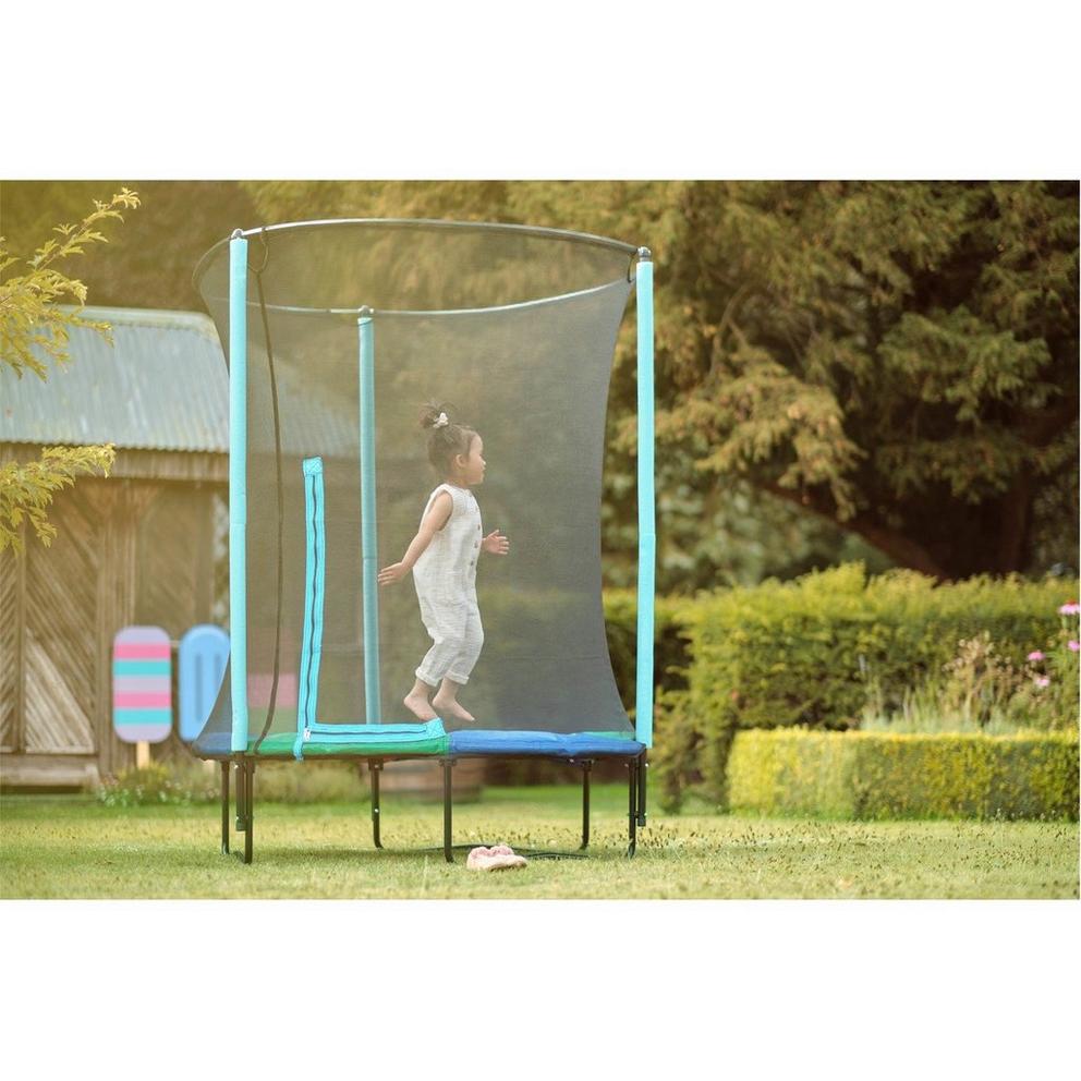 Plum Play Plum Junior Springsafe Trampoline & Enclosure - Blue/Green