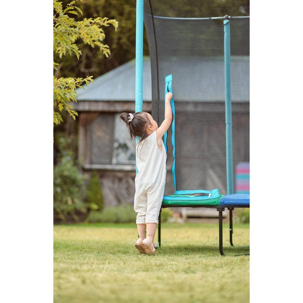 Plum Junior Springsafe Trampoline & Enclosure - Blue/Green