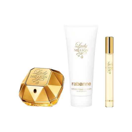 Set Rabanne Lady Million Eau de Parfum 50 ml + Sensual Body Lotion 100 ml + Eau de Parfum 10 ml