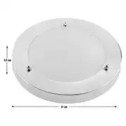 Argos Home Aspley Bathroom Flush to Ceiling Light - Chrome