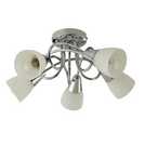 Argos Home Curico 5 Light Ceiling Light - Chrome & Glass