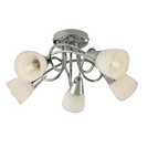 Argos Home Curico 5 Light Ceiling Light - Chrome & Glass