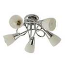 Argos Home Curico 5 Light Ceiling Light - Chrome & Glass