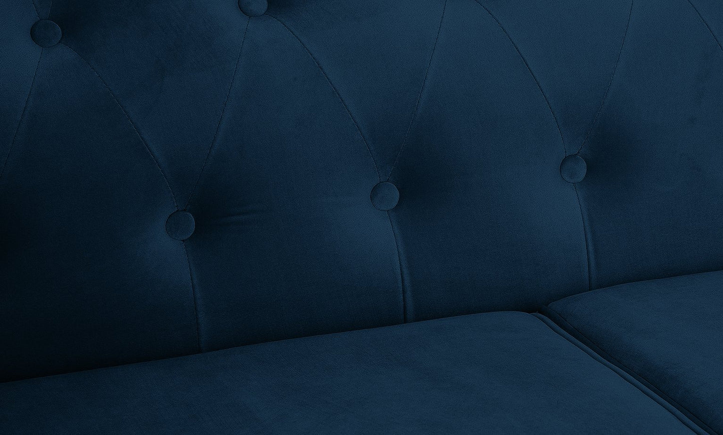 Habitat Chesterfield Velvet 2 Seater Sofa - Blue