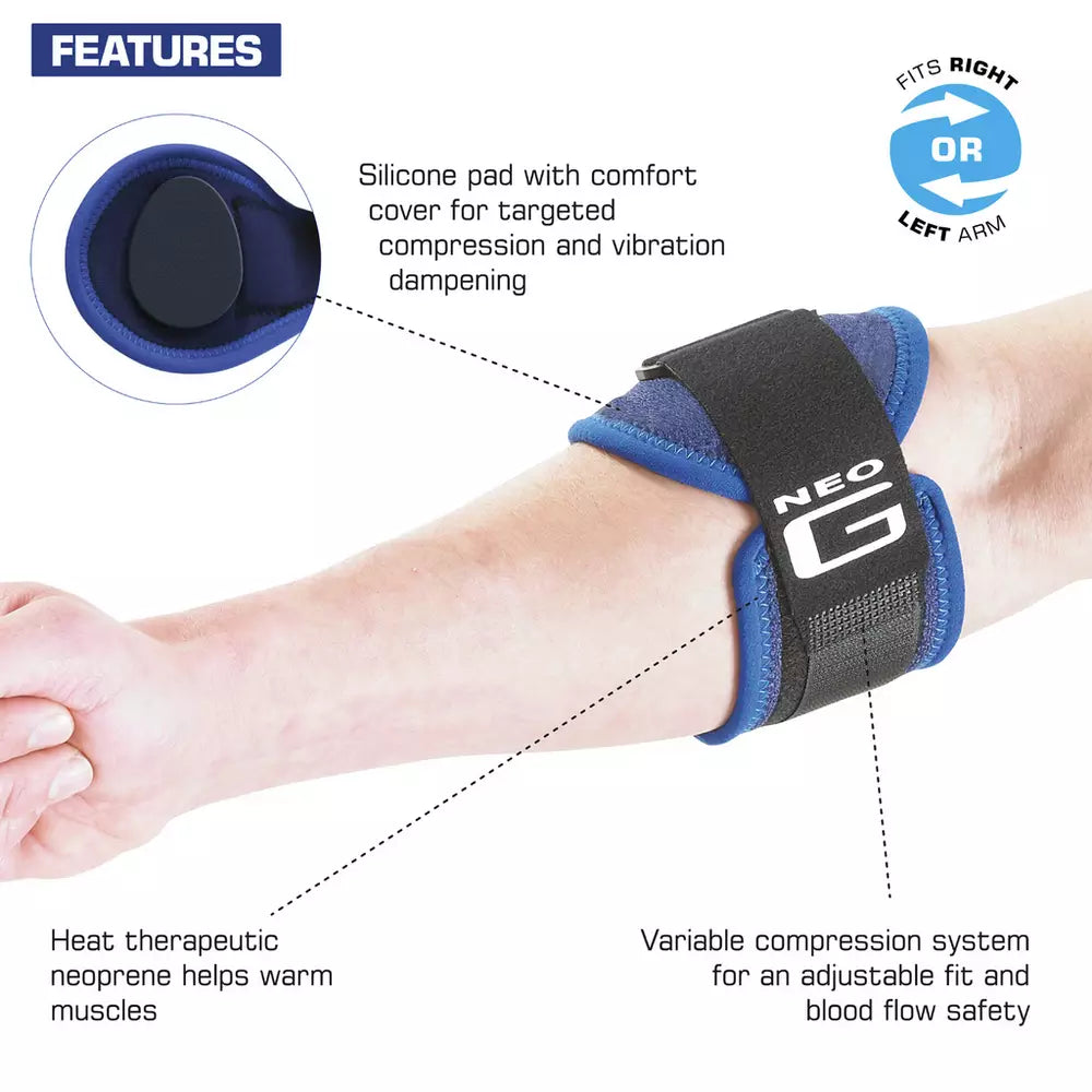 Neo G Tennis and Golf Elbow Arm Support - One Size