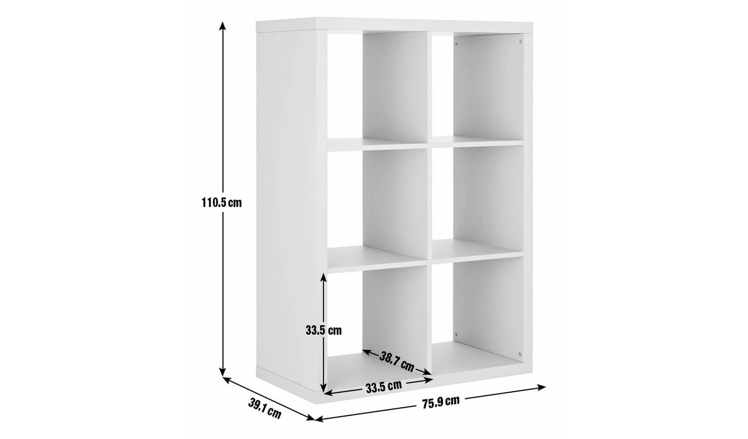 Habitat Squares Plus 6 Cube Storage Unit - Grey