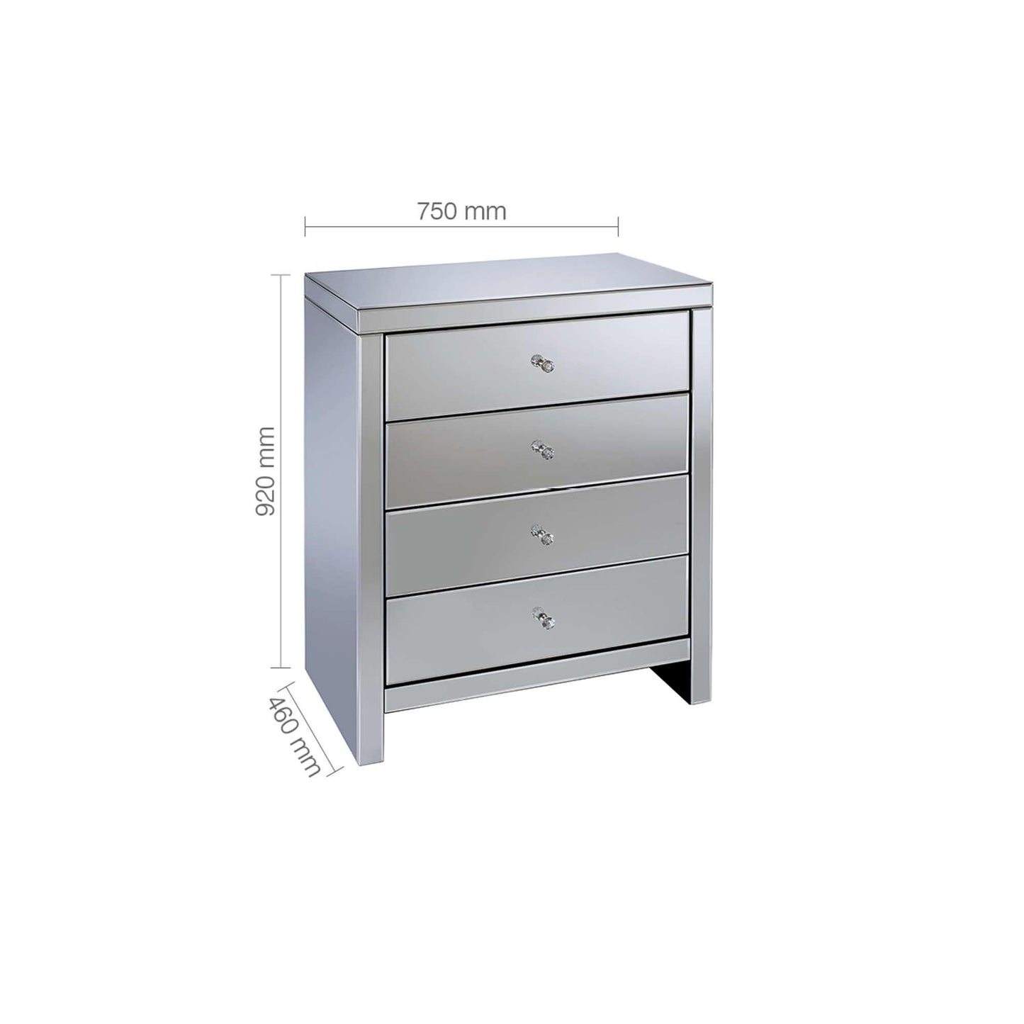 Birlea Seville 4 Drawer Chest