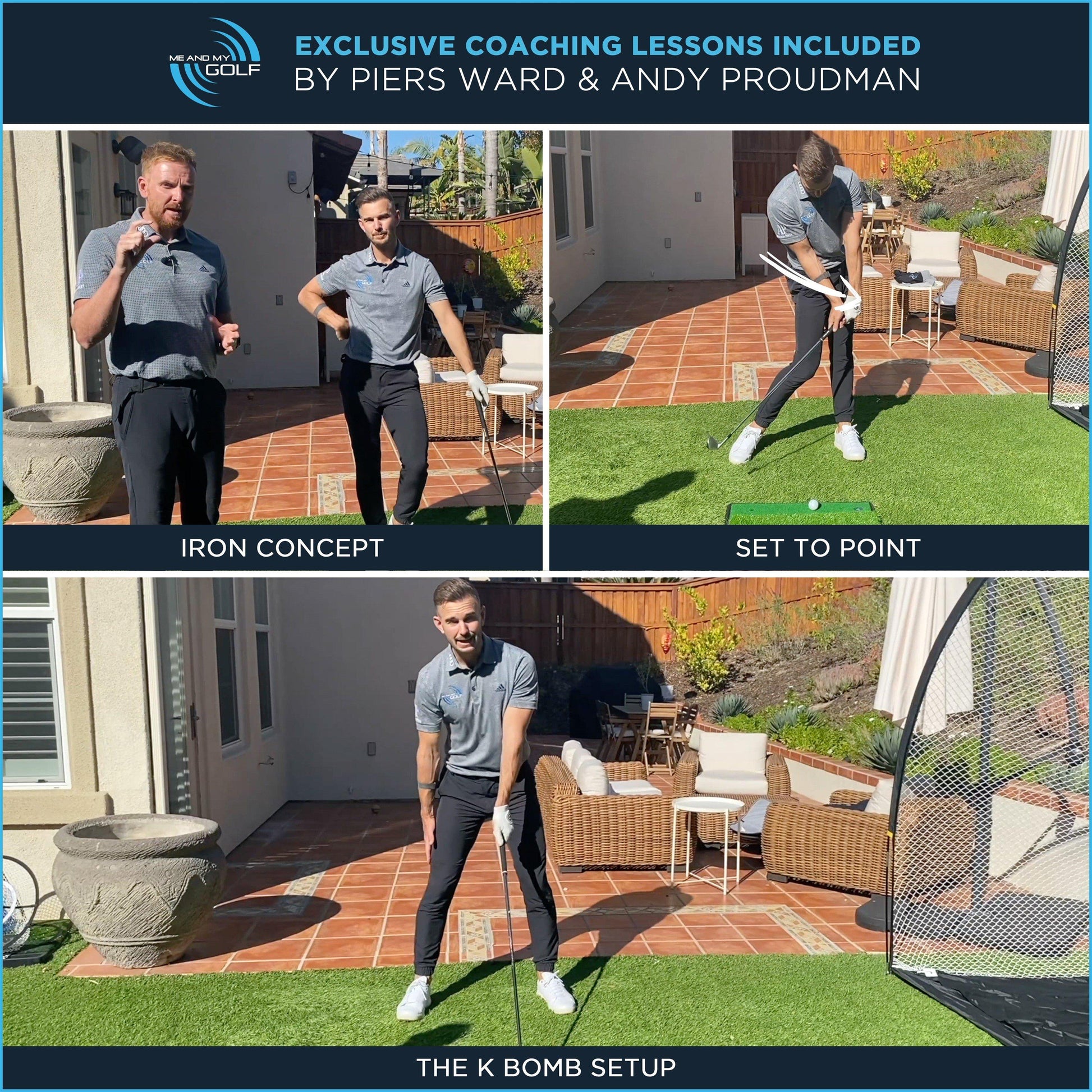 Me And My Golf Dual-Turf Golf Hitting Mat