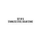 Garden by Sainsbury's Stainless Steel Solar Stake Lights