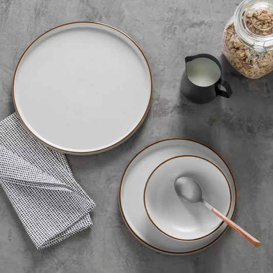 Habitat Loft Living Speckle 12 Piece Dinner Set - Grey