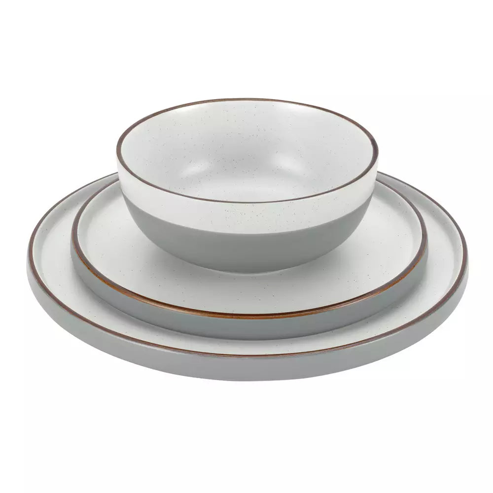 Habitat Loft Living Speckle 12 Piece Dinner Set - Grey