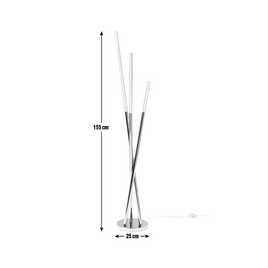 Argos Home Bubble 3 Light Floor Lamp - Chrome
