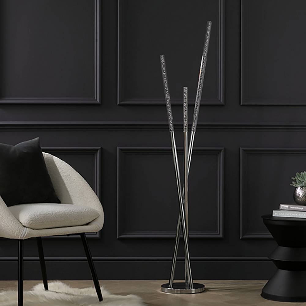 Argos Home Bubble 3 Light Floor Lamp - Chrome