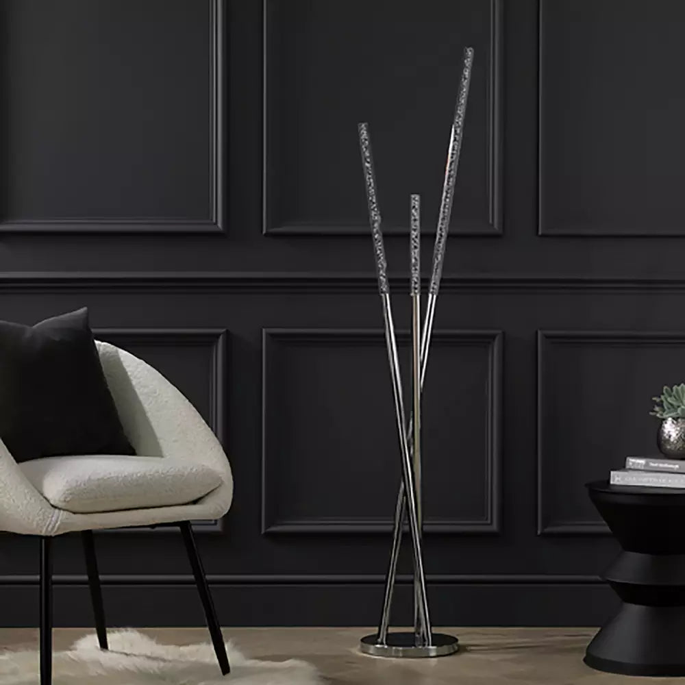 Argos Home Bubble 3 Light Floor Lamp - Chrome