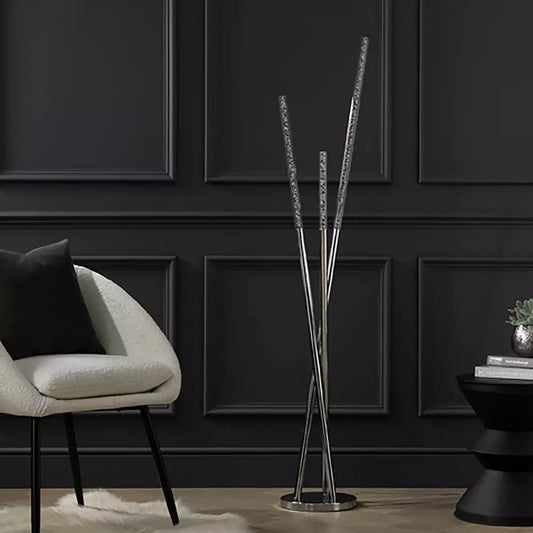 Argos Home Bubble 3 Light Floor Lamp - Chrome