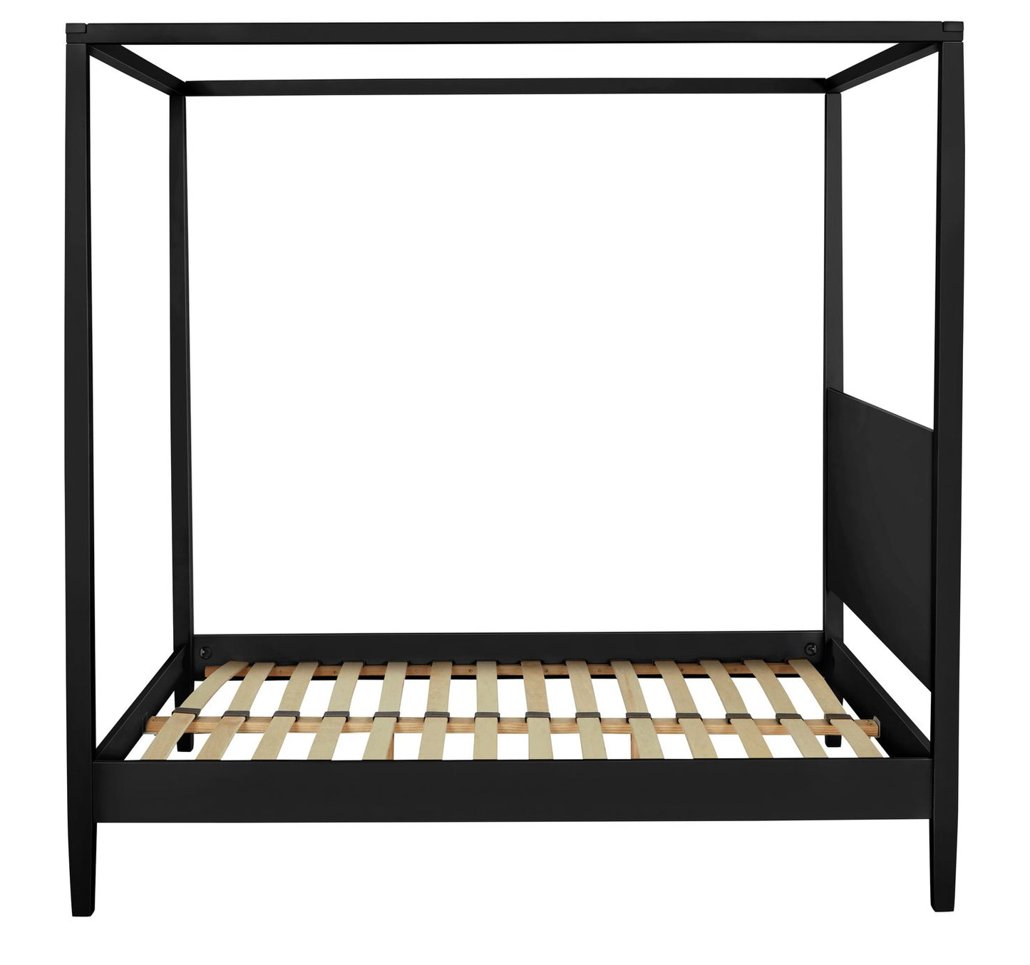 Habitat Blissford Four Poster Double Wooden Bed Frame -Black