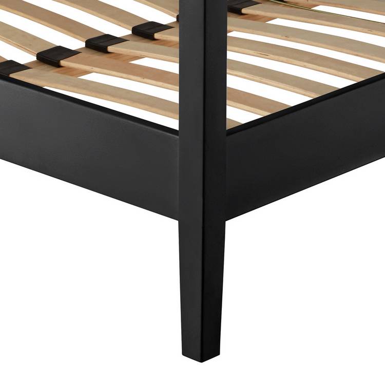 Habitat Blissford Four Poster Double Wooden Bed Frame - Black